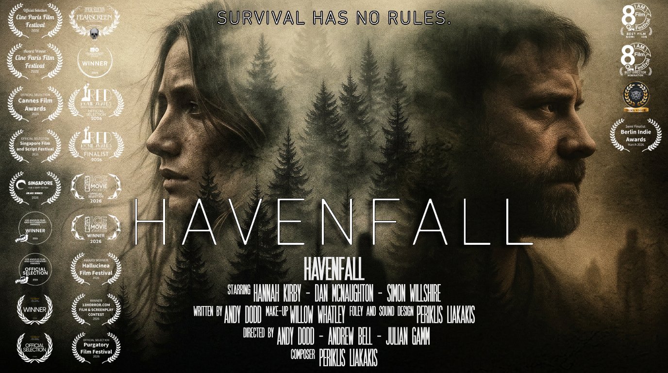Havenfall poster with festival laurels
